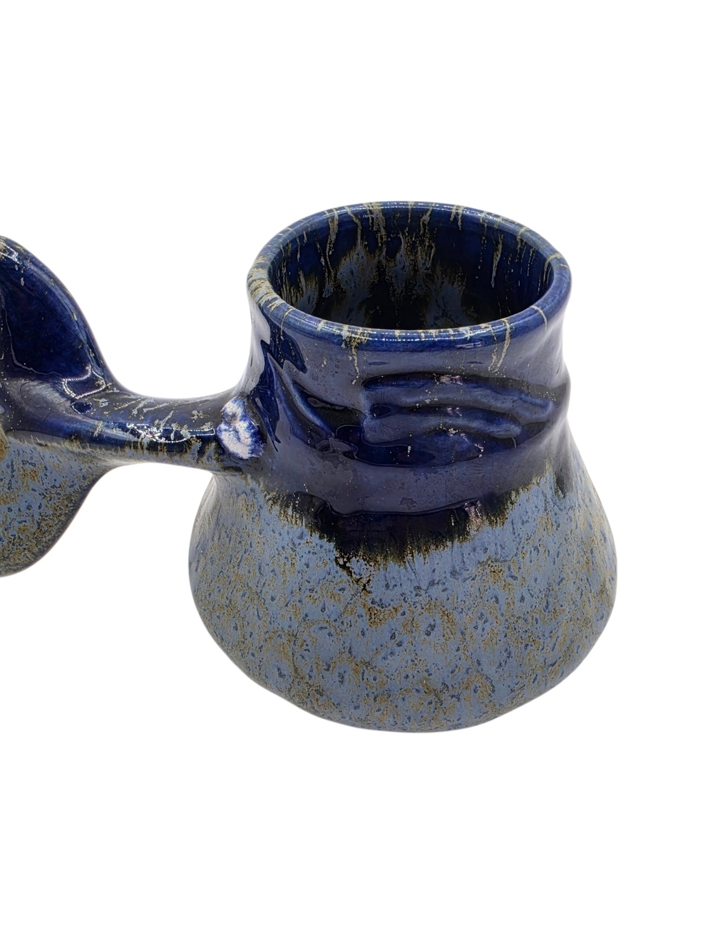 Handmade Blue Ceramic Planter Pot